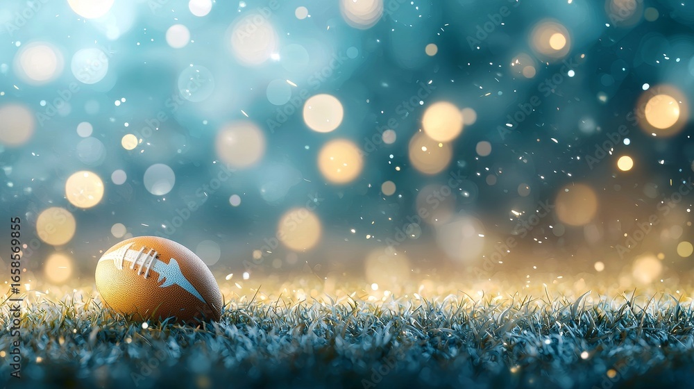 Naklejka premium Exciting football game action sports field dynamic scene outdoor environment close-up viewpoint passionate competition