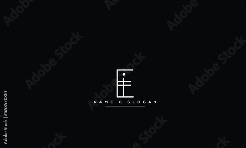 EI, IE, E, I Abstract Letters Logo Monogram