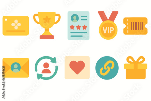 Business, office flat icon set. professional, work, communication icons flat collection