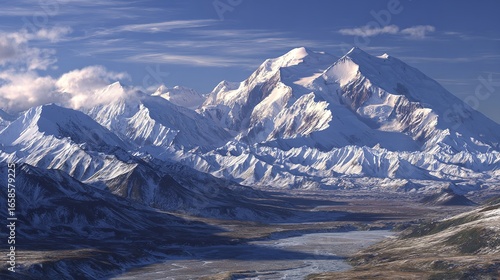 Wallpaper Mural Majestic Denali: Alaska's Breathtaking Mountain Range in Stunning Detail Torontodigital.ca