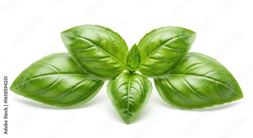 Fototapeta premium Fresh basil leaves