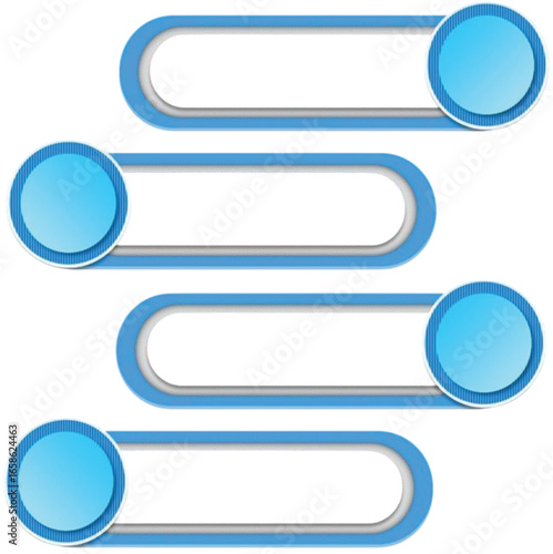 Free Download Blue toggle switches in modern flat design with rounded edges   - GFXLoad