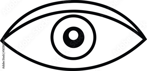Eye Test Chart Flat Lay Vision Examination Ophthalmology Poster on White Background Vector Graphic