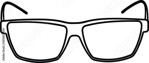 Protective Glasses Flat Lay Safety Eyewear Medical Equipment on White Background Vector Design