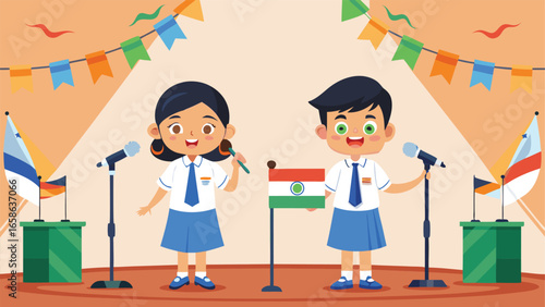 Students showcasing culture at an event