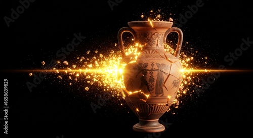 Shattered antique vase (1)