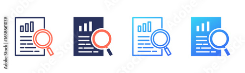Case Study icon sheet multi style collection