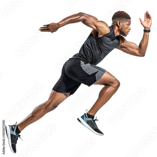 Fitness and sports hyper-realistic scene on clean background image PNG hyper realistic sports scene detailed fitness action PNG workout illustration exercise transparent background image