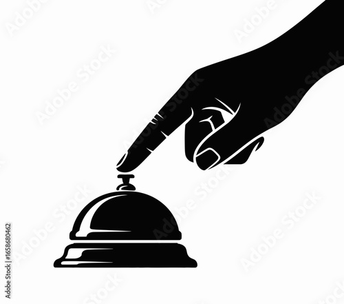 hand holding a bell