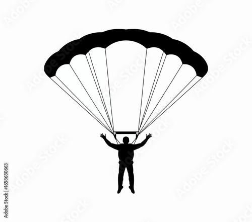 paragliding in the sky