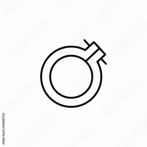 embroidery hoop clip icon sign vector