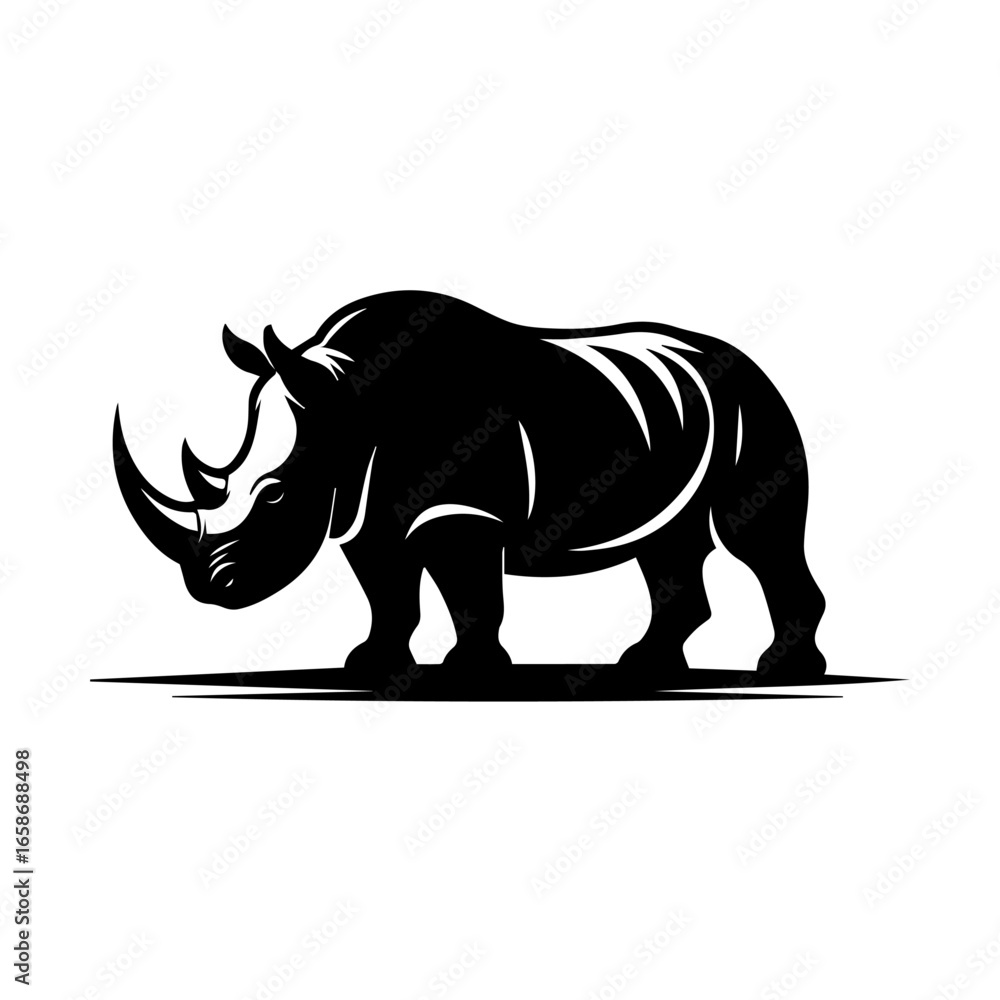 Fototapeta premium rhino vector illustration
