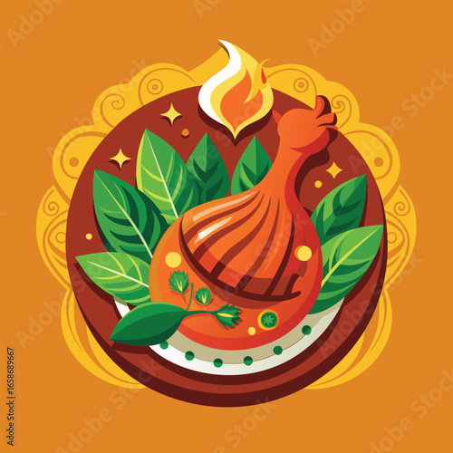 Roasted Chicken Dish Design