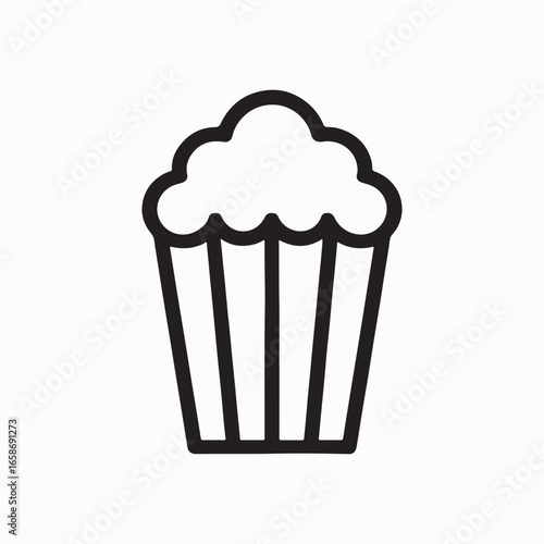 Popcorn Outline Icon