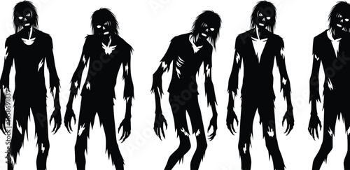 silhouettes of girls