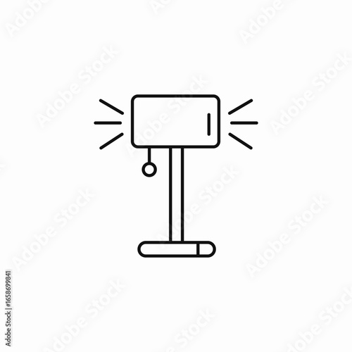 hanging pan scale icon sign vector