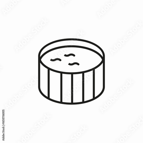 hot tub jacuzzi icon sign vector