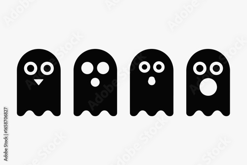 Ghosts spooky halloween boo scary october cute spooky ghosts halloween black white spooky ghosts