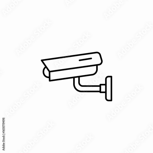 security camera icon sign vector