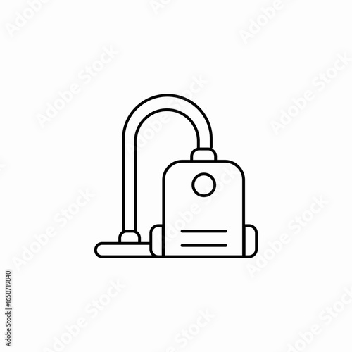vacuum cleaner device icon sign vector