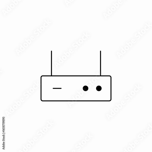wifi router modem icon sign vector