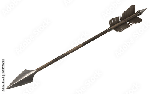 An arrow isolated on transparent background