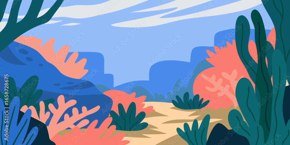 Naklejka premium vector illustration of an abstract background with hands