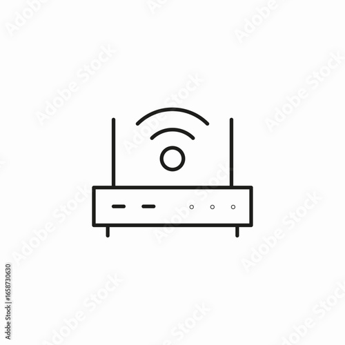 wifi router device icon sign vector