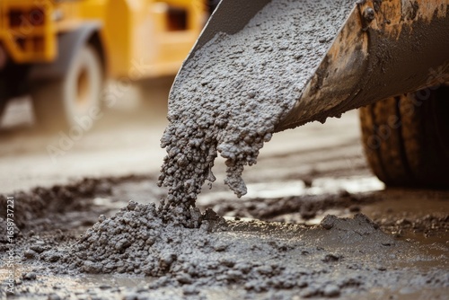 Wallpaper Mural Construction Concrete Pouring: Industrial Site Detail Torontodigital.ca