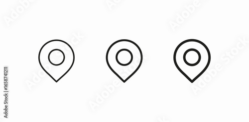 location pin icon sign vector