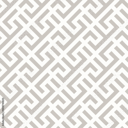 Seamless Geometric Labyrinth Pattern.