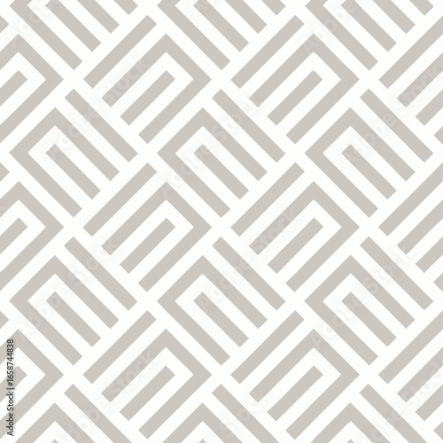 Modern Geometric Abstract Seamless Labyrinth Pattern.