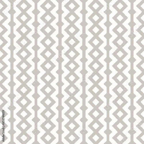 Minimalist Vertical Diamond Chain Seamless Pattern.
