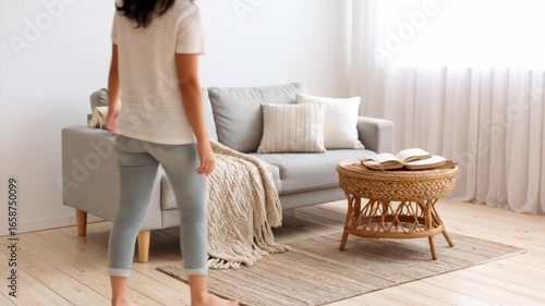 modern living room with sofa and table	