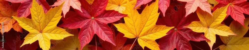 Pile of assorted autumn leaves, close-up detail , vibrant, oak Pile of assorted autumn leaves, close-up detail , vibrant, oak