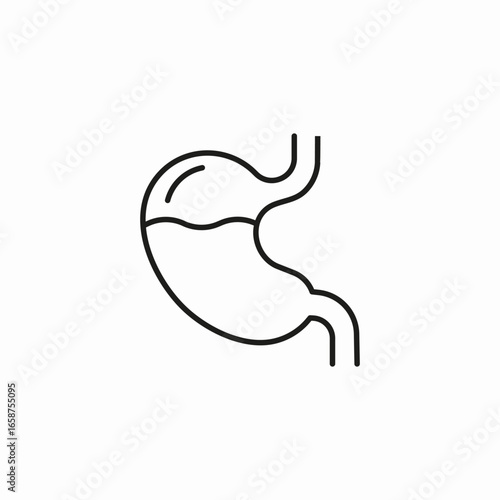 stomach acid reflux icon sign vector