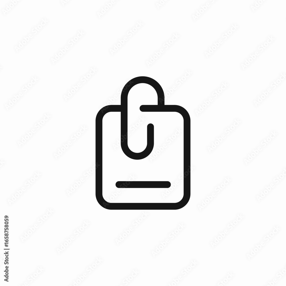 document file attached icon sign vector document file attached icon sign vector
