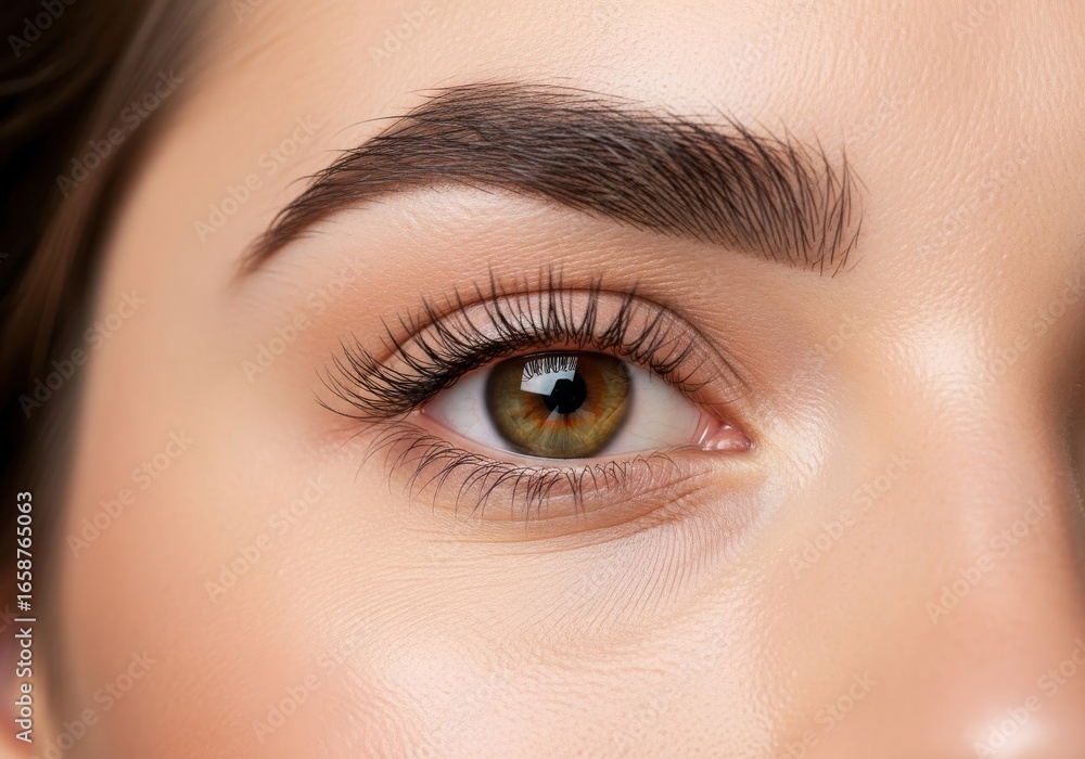 Obraz premium Close-up beauty portrait of a woman with fresh clean skin