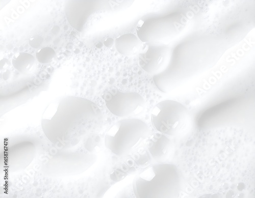 Close-up of white foam texture