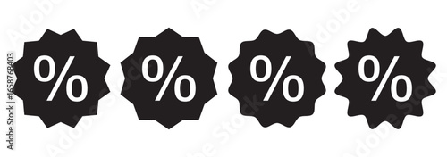 Discount icon, Percentage, finance percent offer tag, Shopping Sale label, promotion commission icons button, vector, sign, symbol, logo, Discount, percentage icon symbol on white background. Eps 10