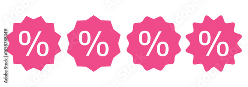 Discount icon, Percentage, finance percent offer tag, Shopping Sale label, promotion commission icons button, vector, sign, symbol, logo, Discount, percentage icon symbol on white background. Eps 10