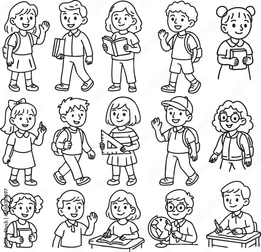 Set of vector doodles on the theme Set of vector doodles on the theme