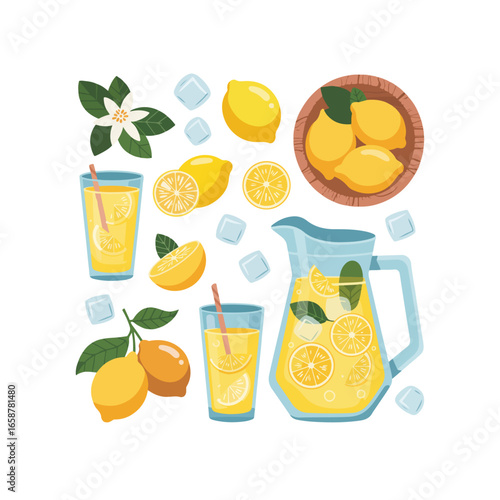 orange juice and fruits