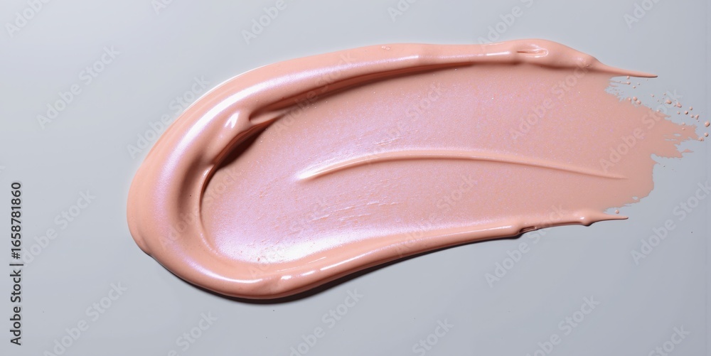 Fototapeta premium a cream makeup product is shown on a white surface