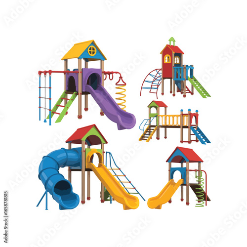 kids playing in the playground