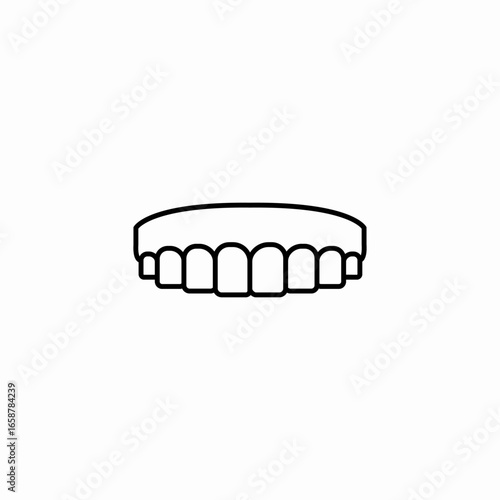 gum and teeth icon sign vector