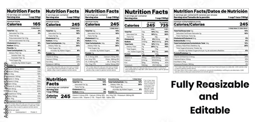 Nutrition facts, nutrition label, food label, nutrition template, nutrition facts template, nutrition facts design, nutrition panel