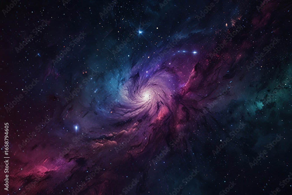 Fototapeta premium space background with stars