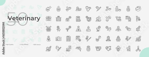 Veterinary Icons Set