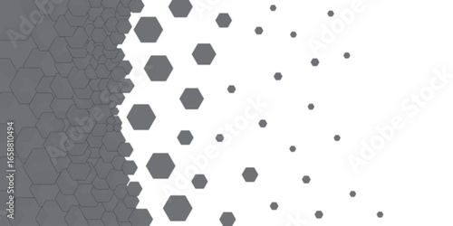 A seamless geometric honeycomb pattern of animal tracks in the snow creates a fascinating 3D wallpaper design